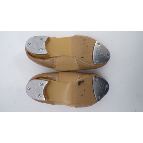 Dance Tap Shoes Revolution 536 Tan 2M Little Kid Full Sole Student Man Made - Picture 6 of 6